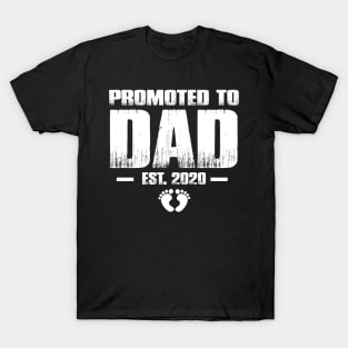 Promoted to Dad 2020 Funny Father's Day Gifts For New Daddy T-Shirt